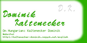 dominik kaltenecker business card